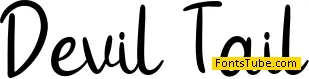 Devil Tail - Personal Use Font