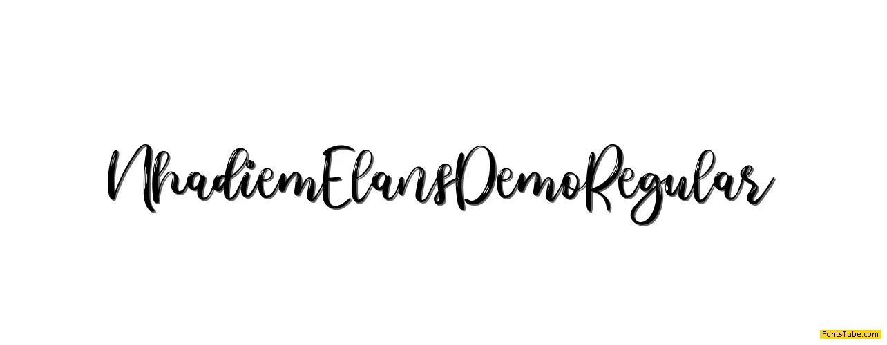 Nhadiem Elans Demo Font