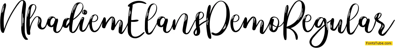 Nhadiem Elans Demo Font