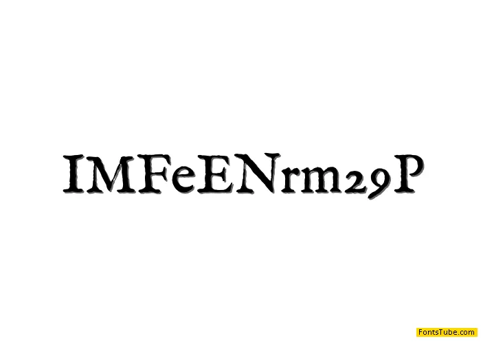 IM FELL English Font Family
