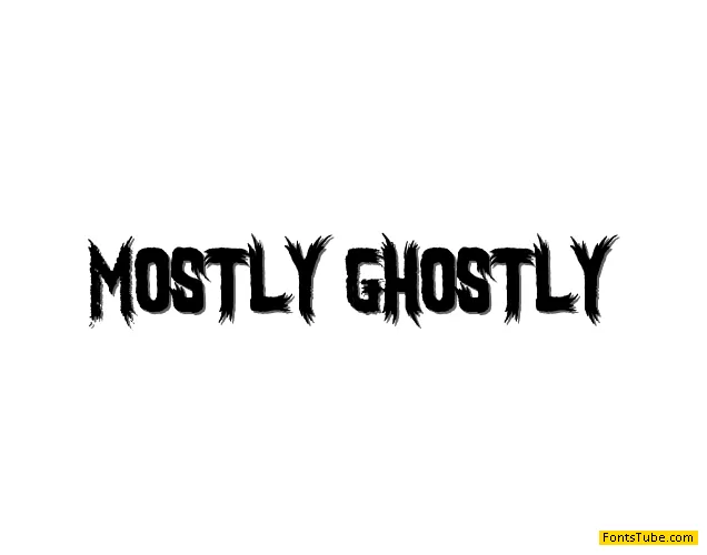 Mostly Ghostly Font