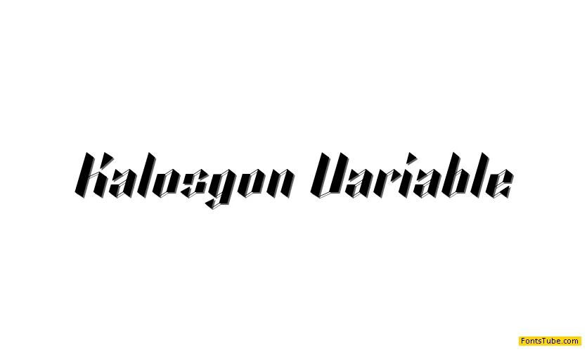 Kalosgon Font Family