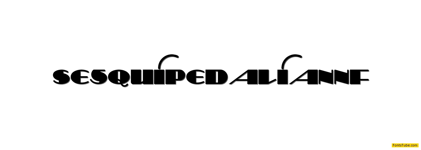 Sesquipedalian NF Font