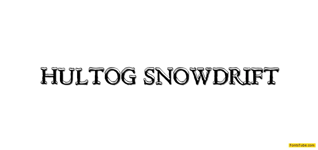 Hultog Snowdrift Font