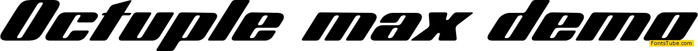 Octuple max Font