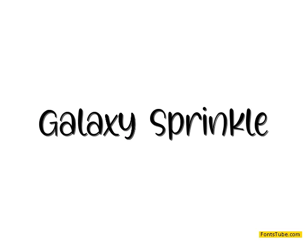 Galaxy Sprinkle Font