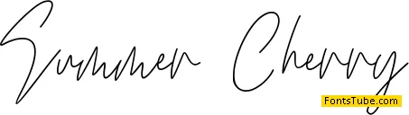 Summer Cherry Font