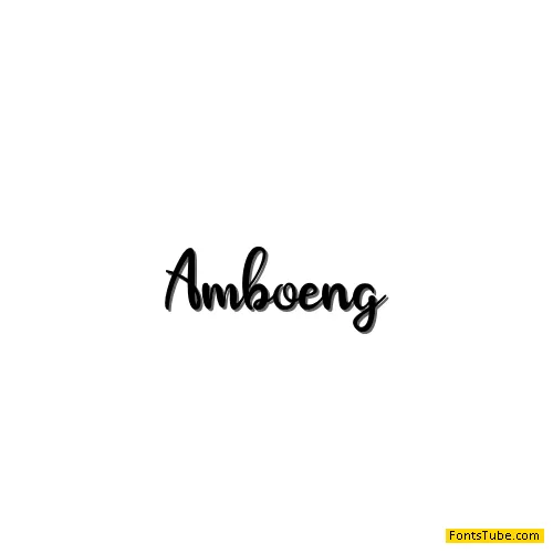 Amboeng Font