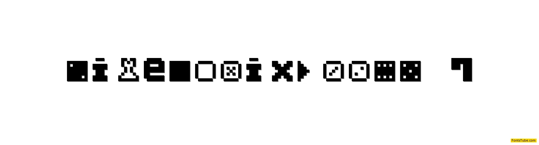 Pixel Dingbats-7 Font