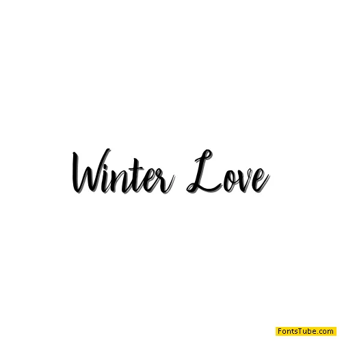 Winter Love Font