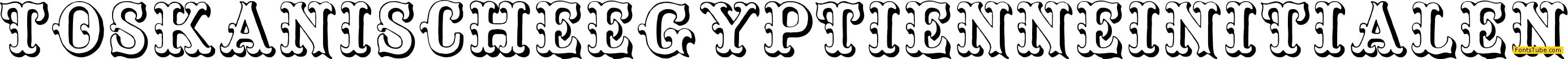 Toskanische Egyptienne Initialen Font