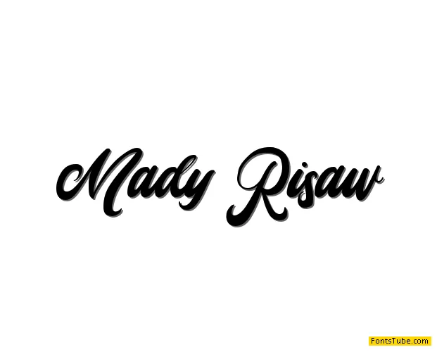Mady Risaw Font
