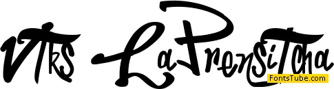 Vtks LaPrensitcha Font