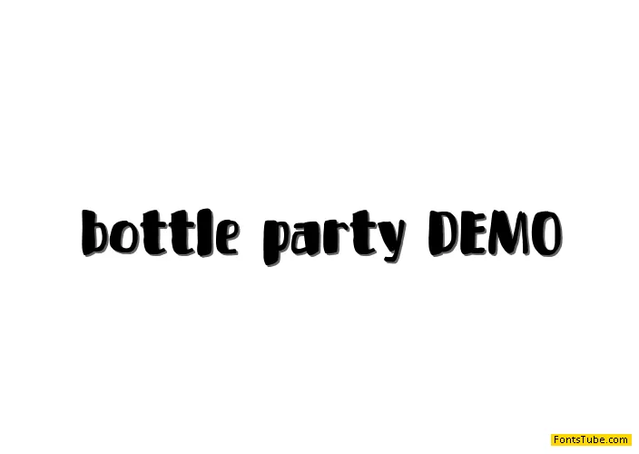 Bottle Party DEMO Font