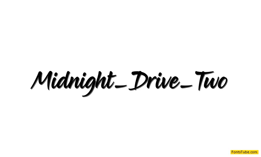 Midnight Drive Font Family
