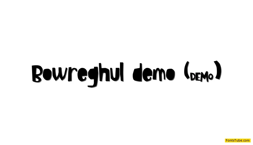 Bowreghul demo Font