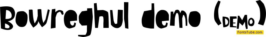 Bowreghul demo Font