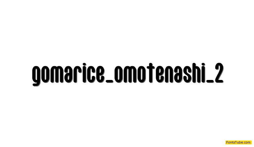 Omotenashi 2 Font