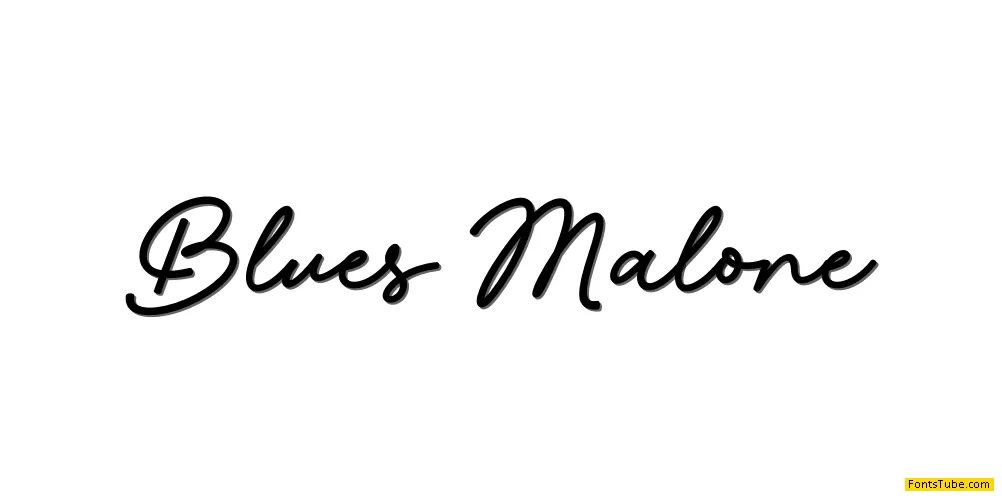 Blues Malone Font