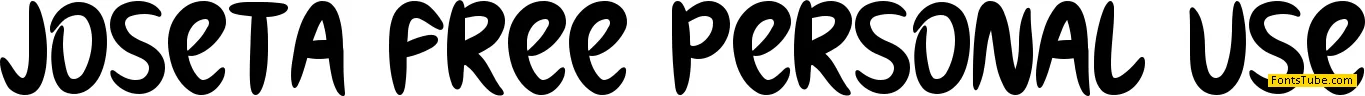 Joseta Free Personal Use Font