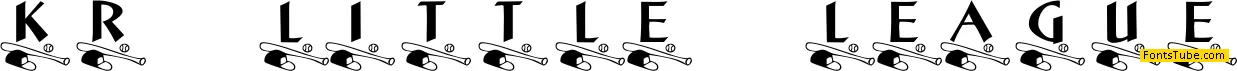 KR Little League Font