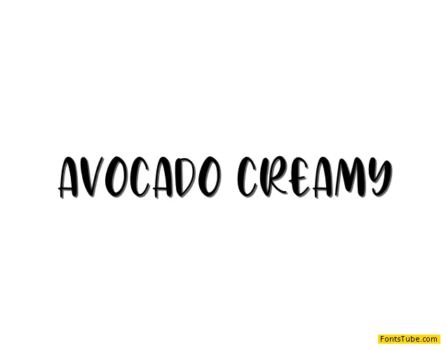 Avocado Creamy Font