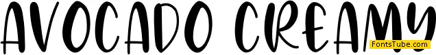 Avocado Creamy Font