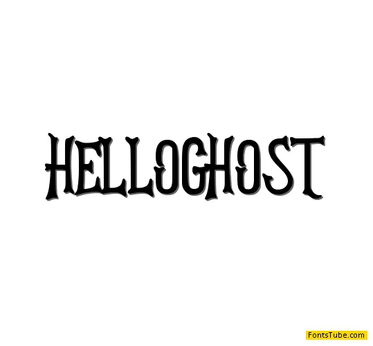 HELLOGHOST Font