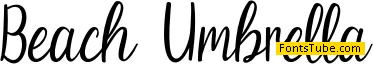 Beach Umbrella Font