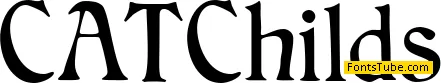 CAT Childs Font
