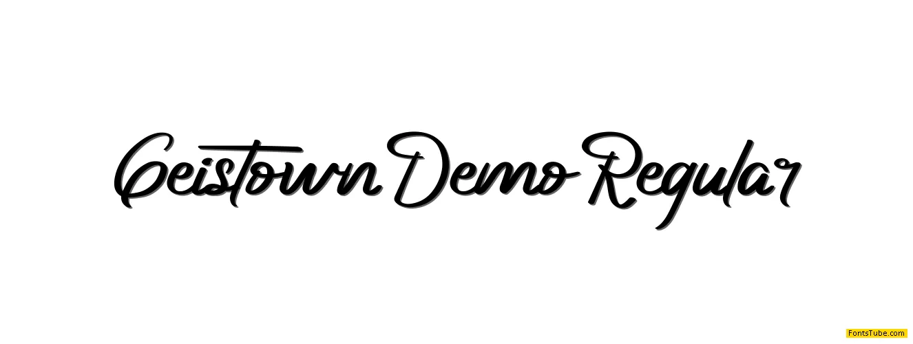 Geistown Demo Font