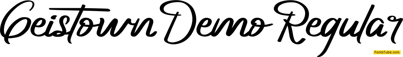 Geistown Demo Font