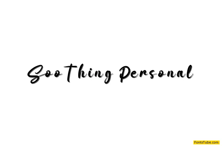 Soothing Font