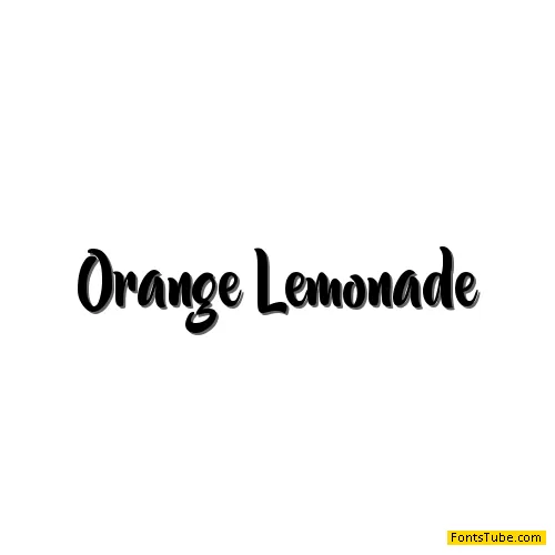 Orange Lemonade Font