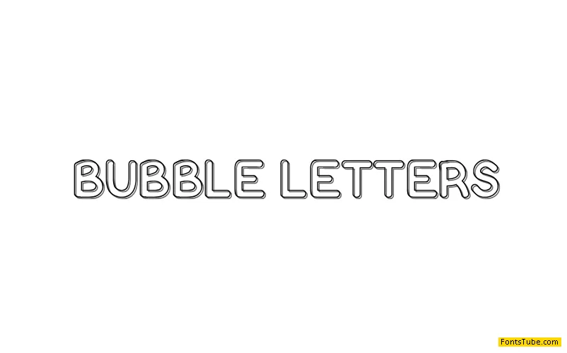 Bubble Letters Font