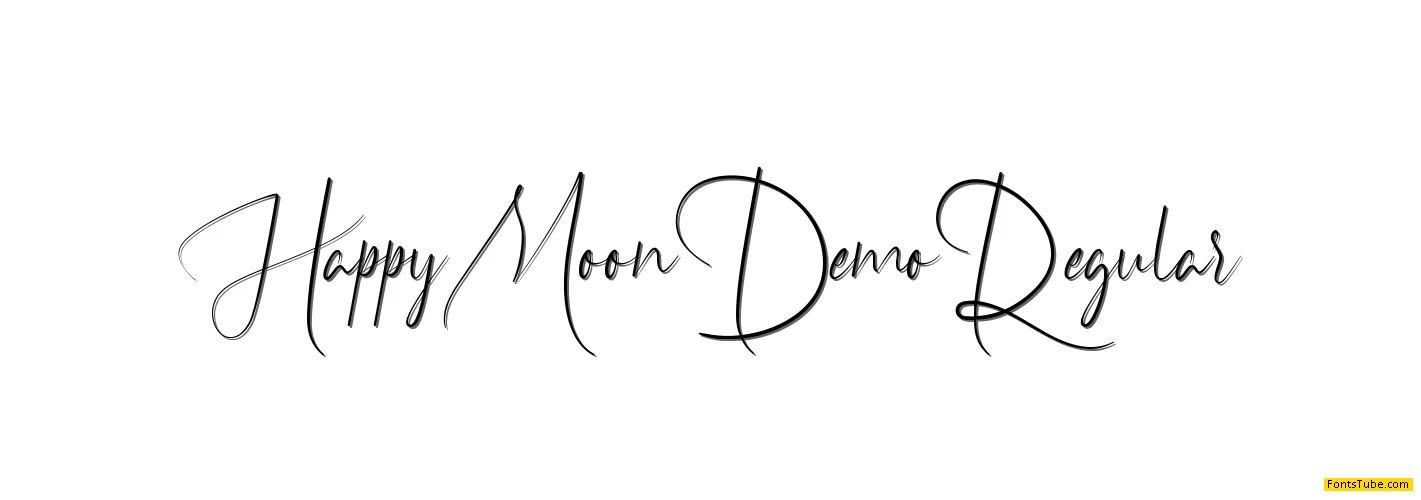 Happy Moon Demo Font