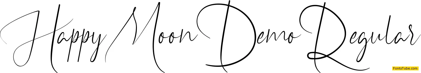 Happy Moon Demo Font