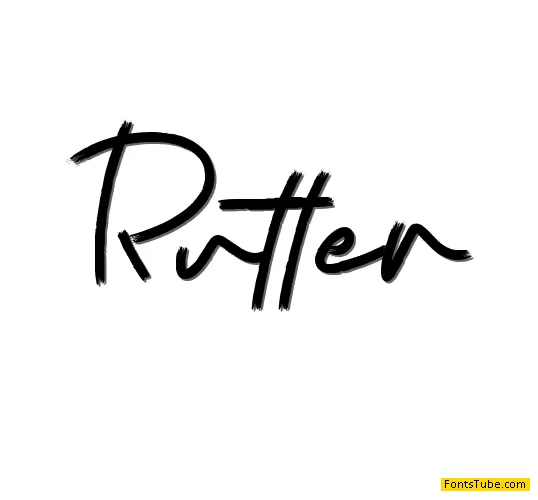 Rutter Font