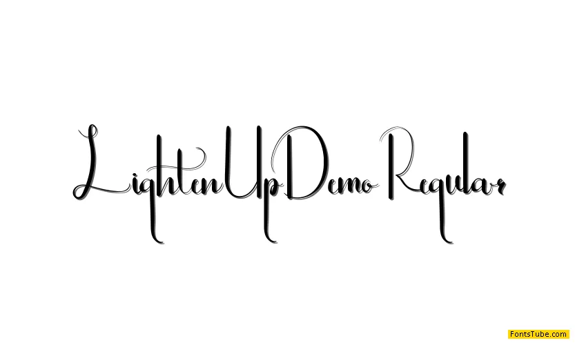 Lighten Up Demo Font