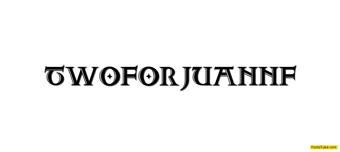 Two For Juan NF Font