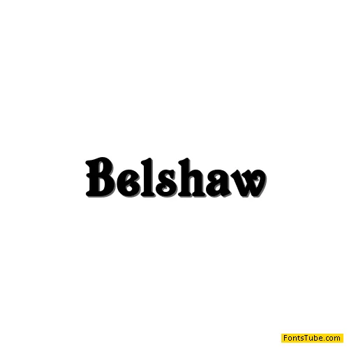 Belshaw Font