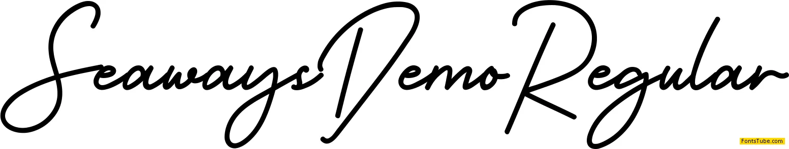 Seaways Demo Font