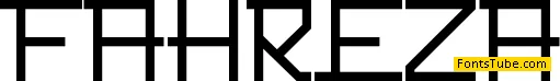FAHREZA Font