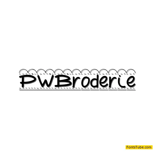 PWBroderie Font