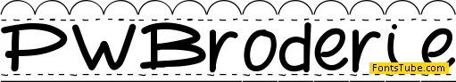 PWBroderie Font