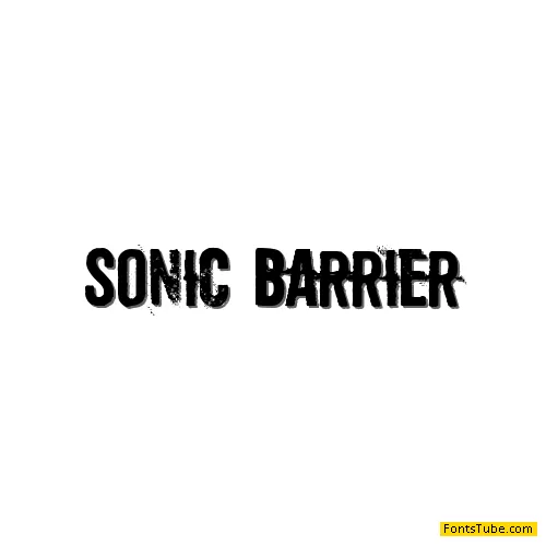 Sonic Barrier Font