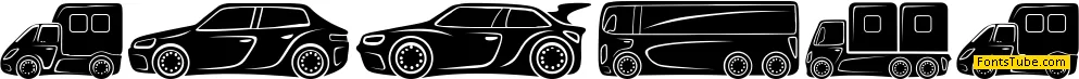 Vehicles Font