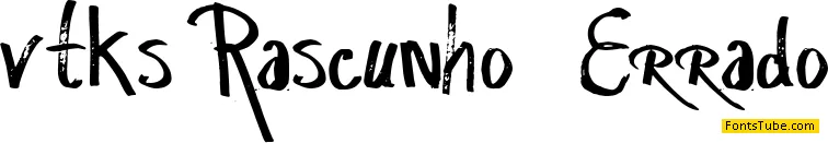 vtks Rascunho Errado Font