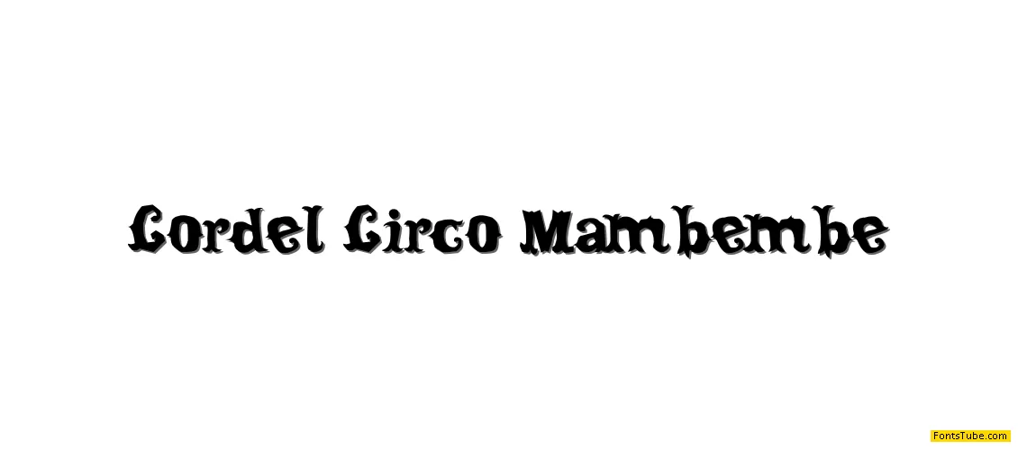 Cordel Circo Mambembe Font Family