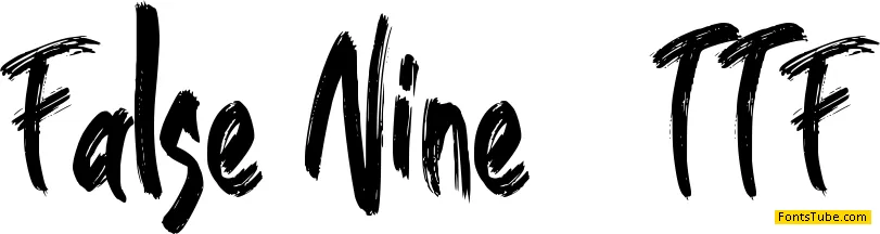 false nine Font Family